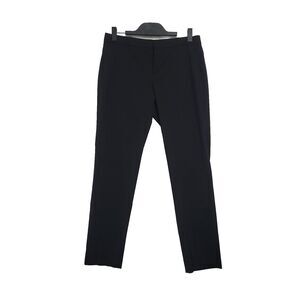banana republic Ryan Italian Wool Trouser Pants 6 Black Creased‎ Front Career
